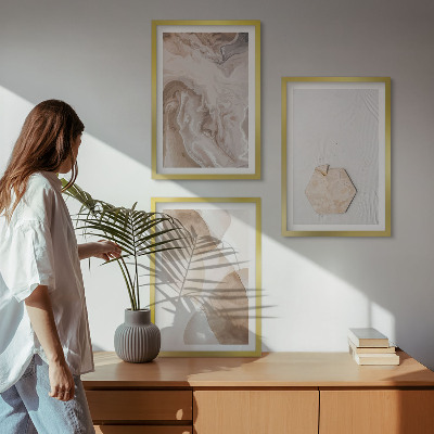Wall art set Designer abstraction of nature