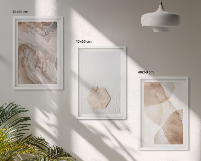 Wall art set Designer abstraction of nature