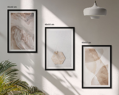 Wall art set Designer abstraction of nature