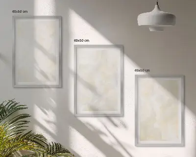 Three-piece wall art set bright textured paint design