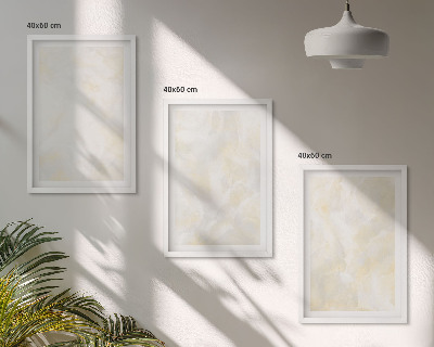 Three-piece wall art piece Bright texture paint design