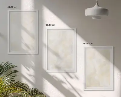 Three-piece wall art set bright textured paint design