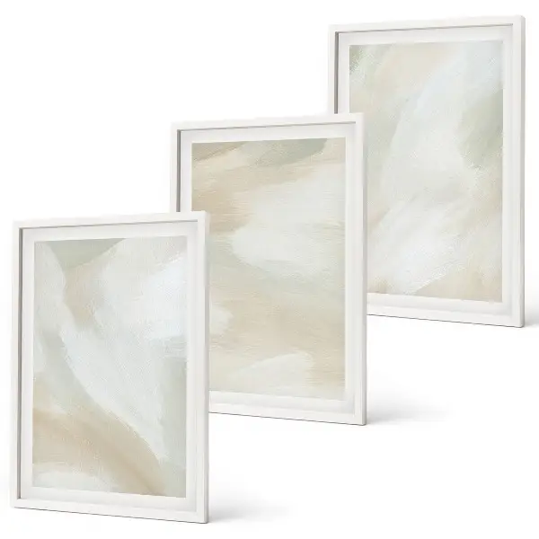 Wall art set minimalist paint texture