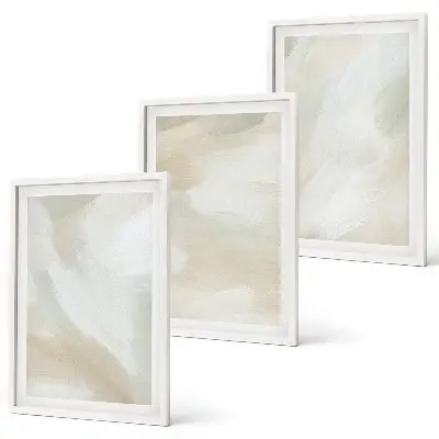 Wall art set minimalist paint texture