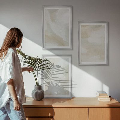 Wall art set Paint texture minimalism
