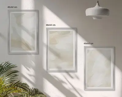 Wall art set minimalist paint texture