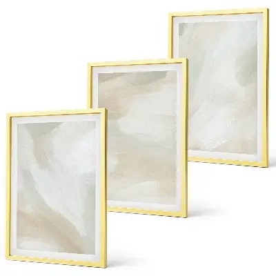 Wall art set minimalist paint texture