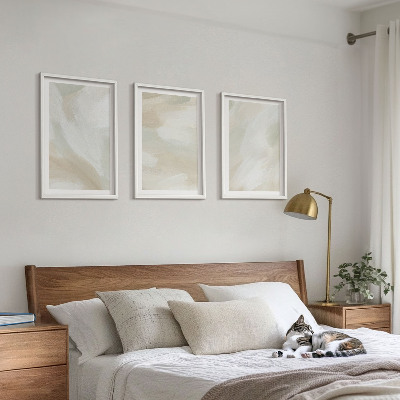 Wall art set Paint texture minimalism