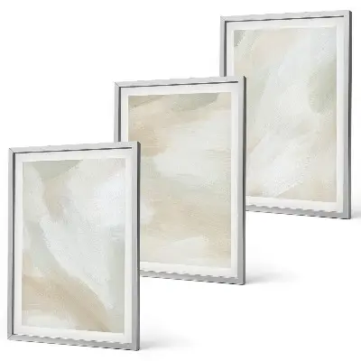 Wall art set minimalist paint texture