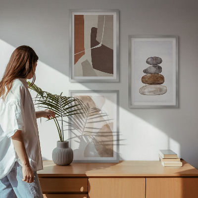 Three-piece wall art piece Modern abstract painting