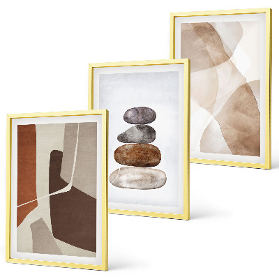 Three-piece wall art piece Modern abstract painting