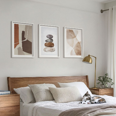 Three-piece wall art piece Modern abstract painting