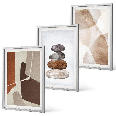 Three-piece wall art piece Modern abstract painting