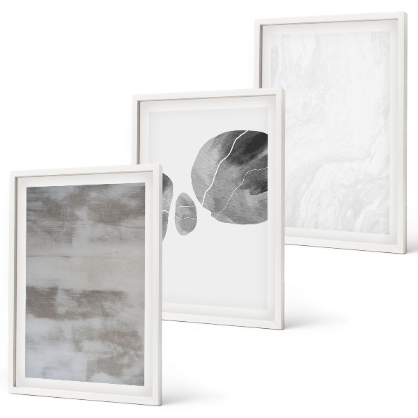 Wall art set Abstract modern structures