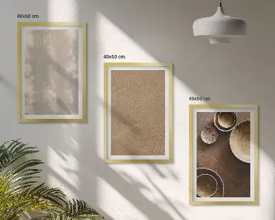Minimalist texture structures set of 3 framed wall art pieces