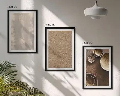 Minimalist texture structures set of 3 framed wall art pieces