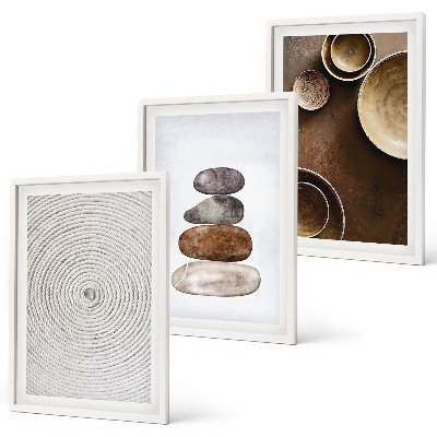 Wall art set Textures in modern art