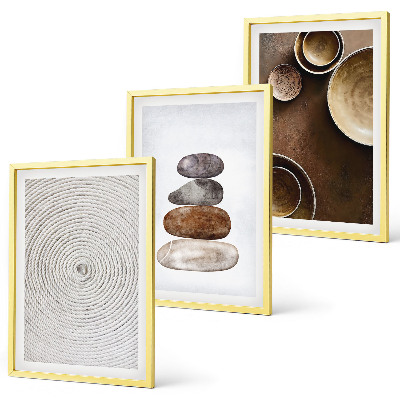 Wall art set Textures in modern art