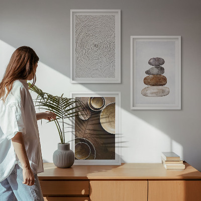 Wall art set Textures in modern art