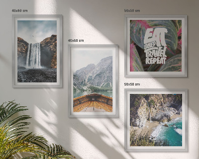 Multi-piece wall decor set Waterfall mountain travel nature