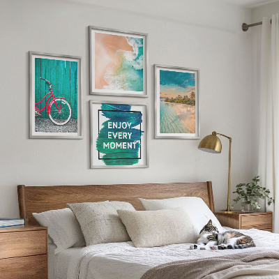Multi-piece wall decor set Sea boat bike inspiration