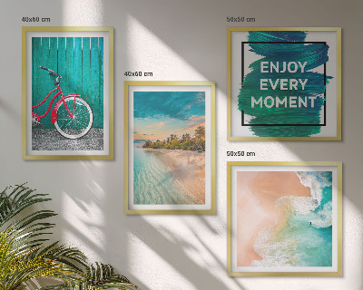 Multi-piece wall decor set Sea boat bike inspiration