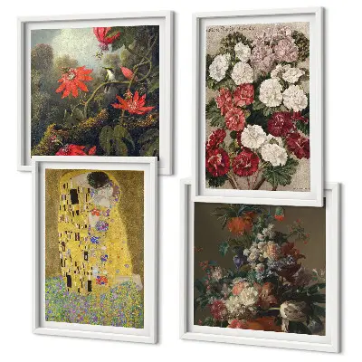 Gustav Klimt Tree of Life wall art set of 4 canvas prints