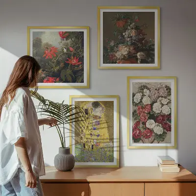 Gustav Klimt Tree of Life wall art set of 4 canvas prints
