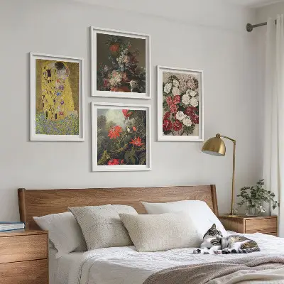 Gustav Klimt Tree of Life wall art set of 4 canvas prints