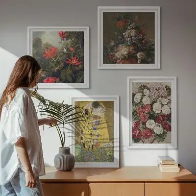 Gustav Klimt Tree of Life wall art set of 4 canvas prints