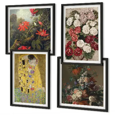 Gustav Klimt Tree of Life wall art set of 4 canvas prints