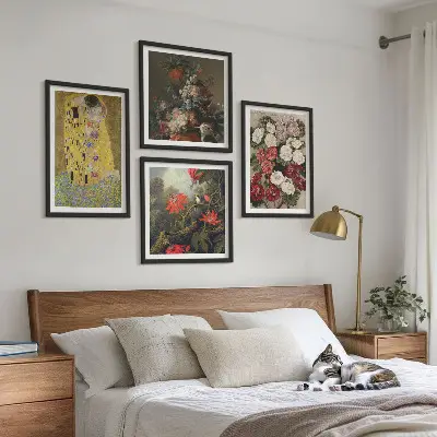 Gustav Klimt Tree of Life wall art set of 4 canvas prints