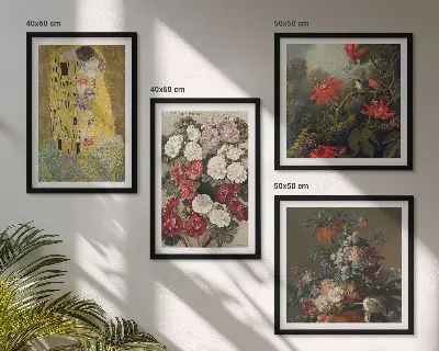 Gustav Klimt Tree of Life wall art set of 4 canvas prints