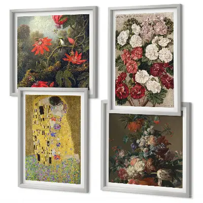 Gustav Klimt Tree of Life wall art set of 4 canvas prints