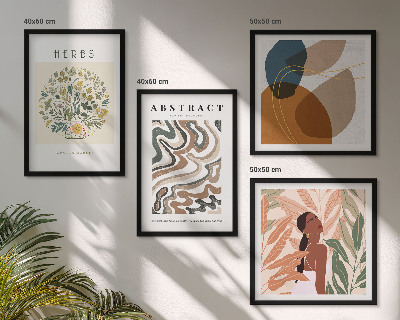 Multi-piece wall decor set Boho aesthetic pastel posters