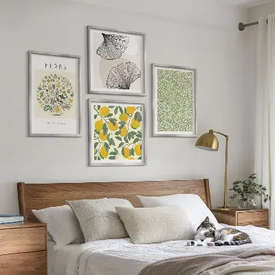 Lemon Herbs and Leaves wall decor set multi-piece