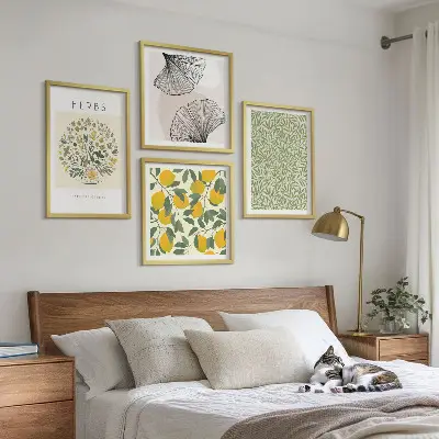 Lemon Herbs and Leaves wall decor set multi-piece