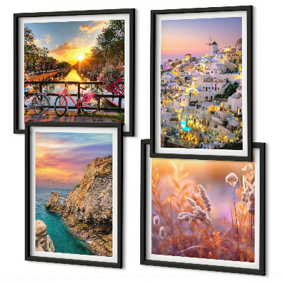 Wall art set Seaside sunsets