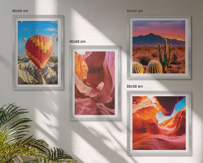 Wall art set Landscapes of desert gorges