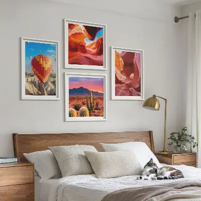 Desert Gorges Landscape Wall Art Set landscape wall art set