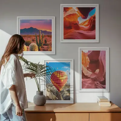 Desert Gorges Landscape Wall Art Set landscape wall art set