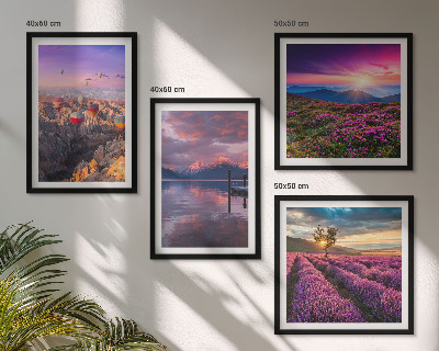 Wall art set Lavender fields sunset