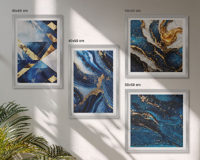 Set of 4 wall art pieces Abstract elegant patterns