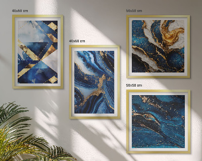 Set of 4 wall art pieces Abstract elegant patterns