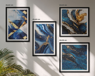 Set of 4 wall art pieces Abstract elegant patterns