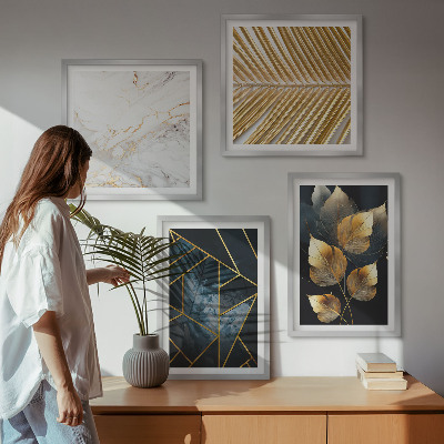 Wall art set Modern plant patterns