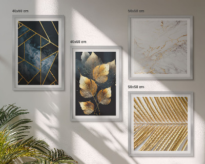 Wall art set Modern plant patterns