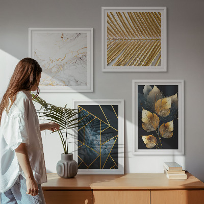 Wall art set Modern plant patterns