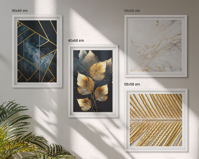 Wall art set Modern plant patterns