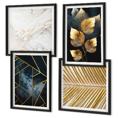 Wall art set Modern plant patterns
